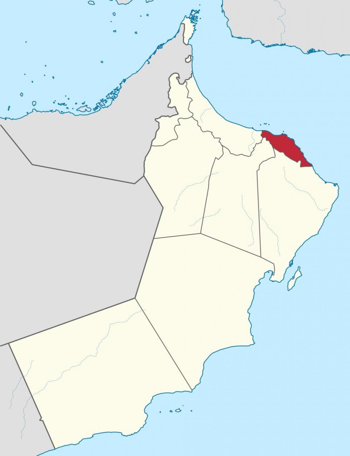 muscat Oman sa mapa