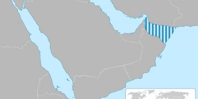 Golpo ng Oman sa mapa