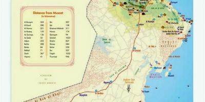 Oman turista mga lugar sa mapa